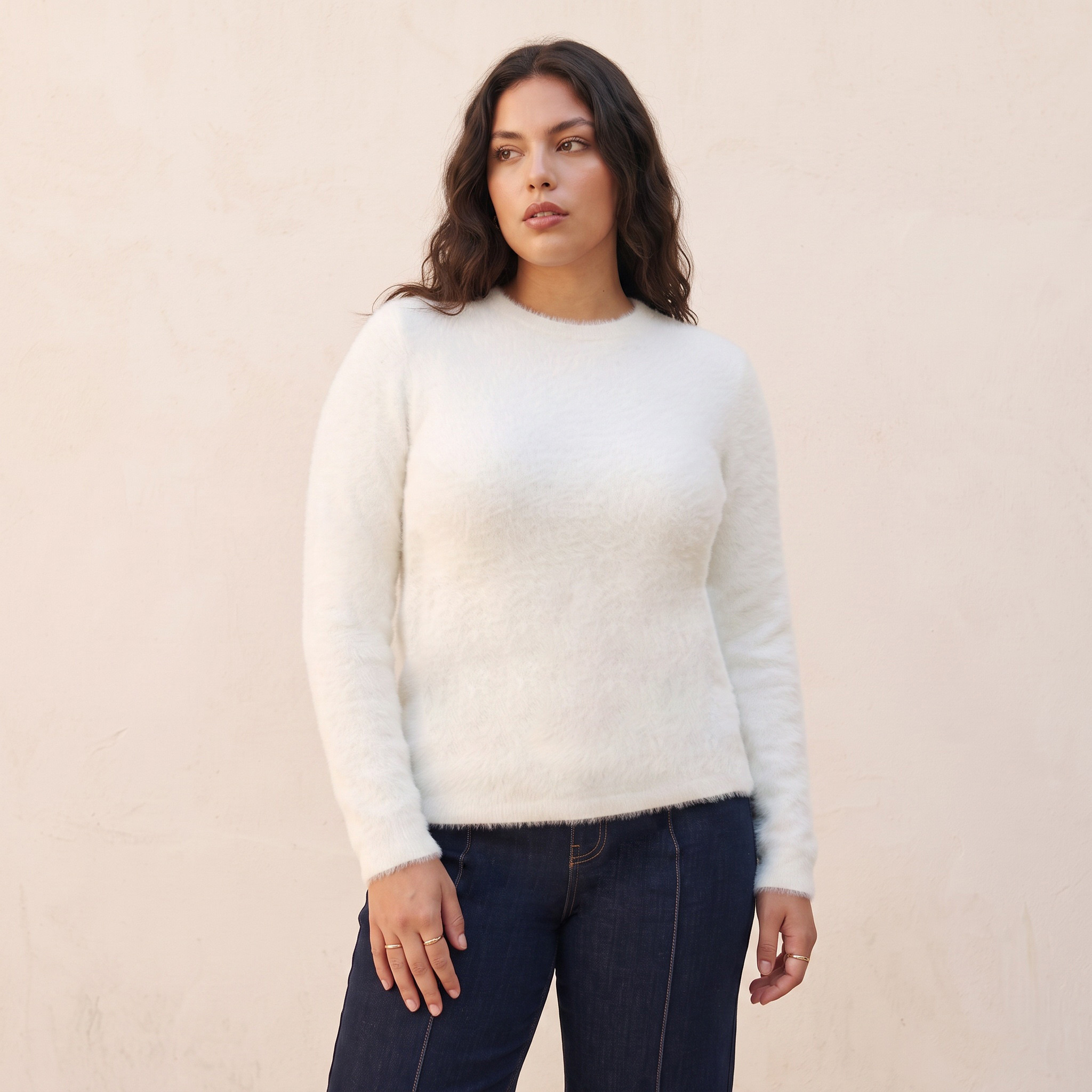 Splash Youth Plush Crew Neck Sweater-women-winterwear-cardigansandjumpers-jumpers-image-2