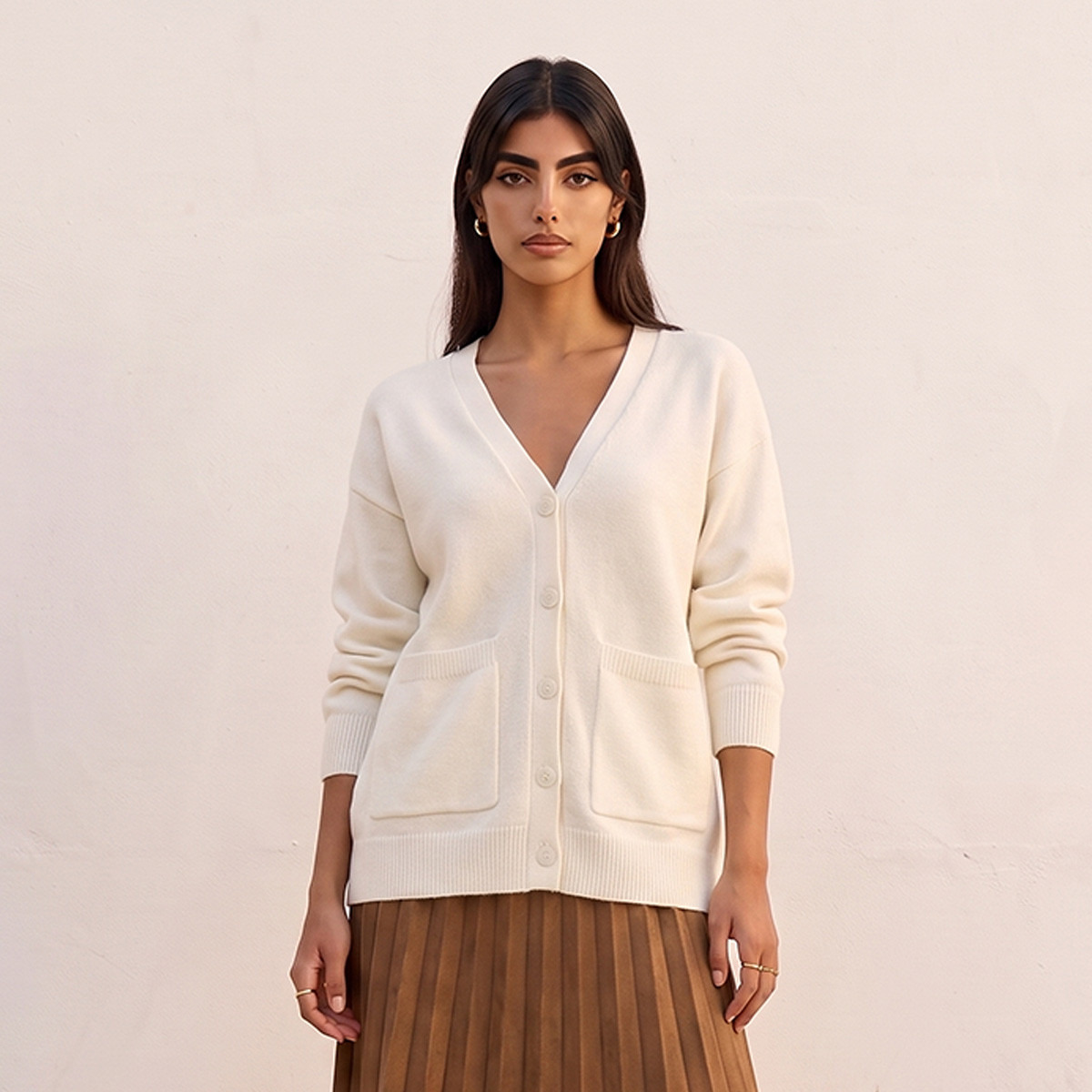 كارديجان فضفاض بجيوب من سبلاش يوث-women-clothing-plussize-cardigansandjumpers-cardigans-image-2