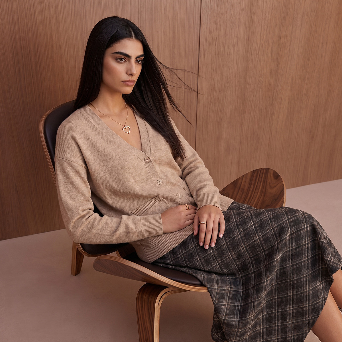كارديجان فضفاض بجيوب من سبلاش يوث-women-clothing-plussize-cardigansandjumpers-cardigans-image-1