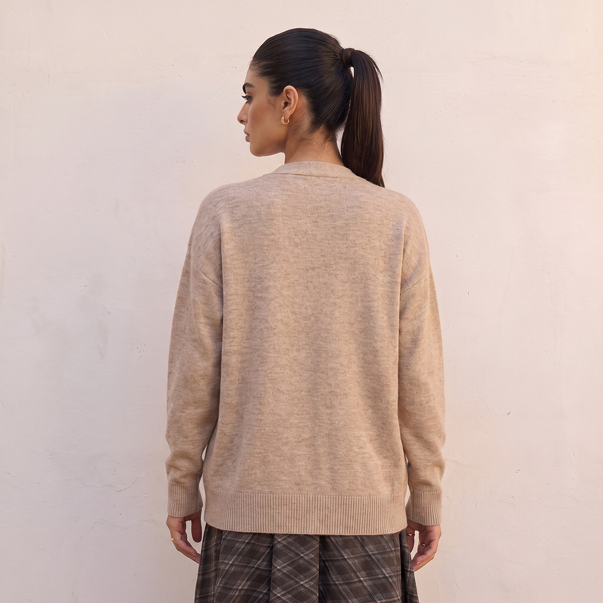كارديجان فضفاض بجيوب من سبلاش يوث-women-clothing-plussize-cardigansandjumpers-cardigans-image-5