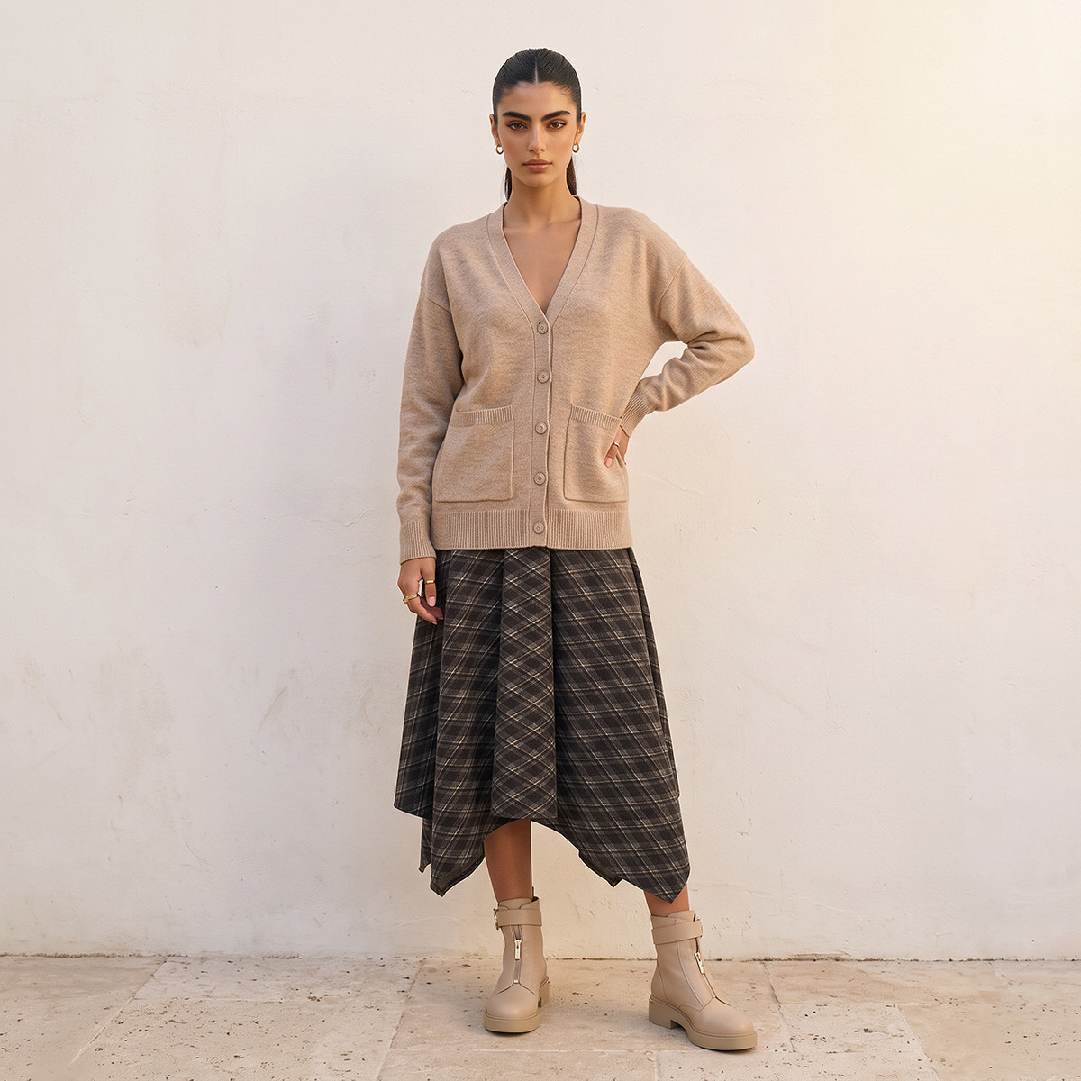 كارديجان فضفاض بجيوب من سبلاش يوث-women-clothing-plussize-cardigansandjumpers-cardigans-image-6