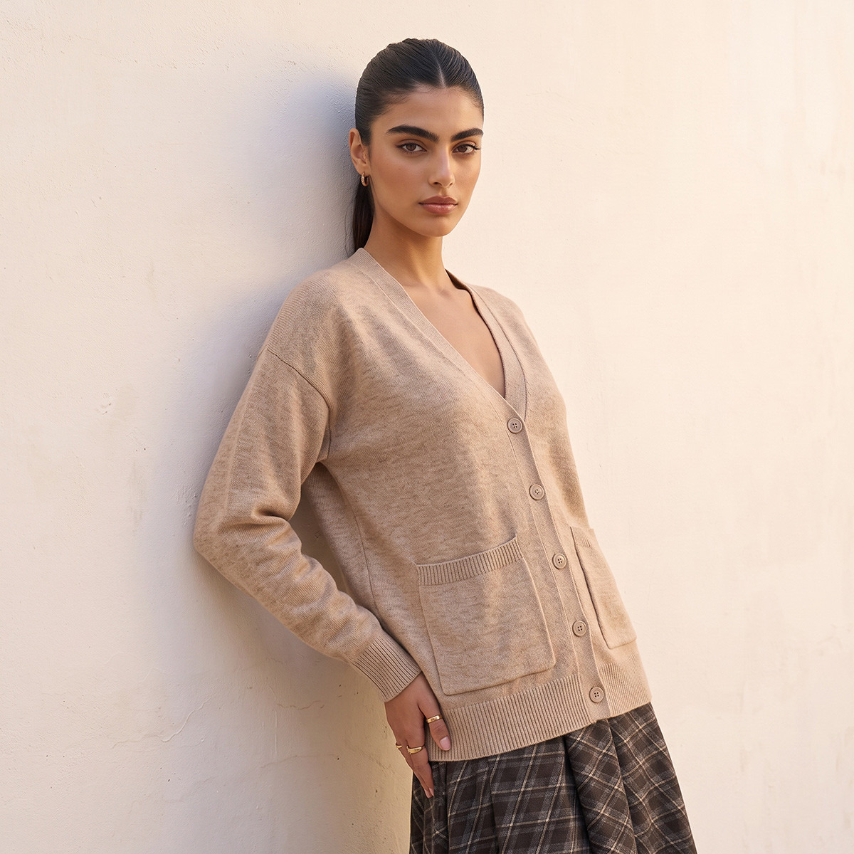 كارديجان فضفاض بجيوب من سبلاش يوث-women-clothing-plussize-cardigansandjumpers-cardigans-image-7