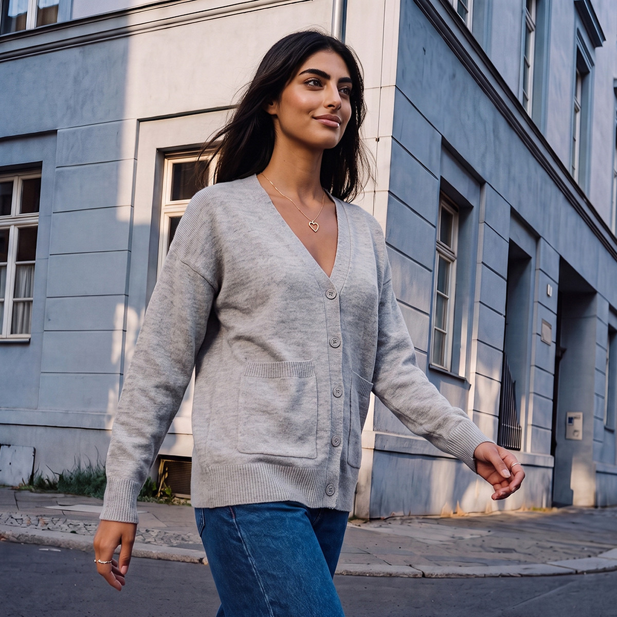 كارديجان فضفاض بجيوب من سبلاش يوث-women-clothing-plussize-cardigansandjumpers-cardigans-image-1