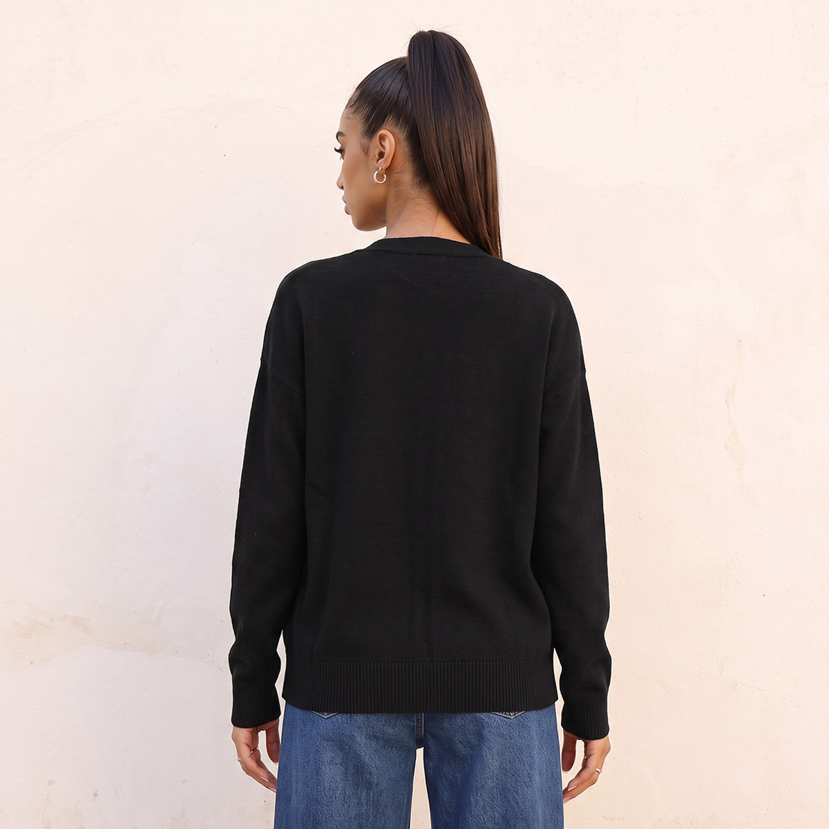 كارديجان فضفاض بجيوب من سبلاش يوث-women-clothing-plussize-cardigansandjumpers-cardigans-image-5