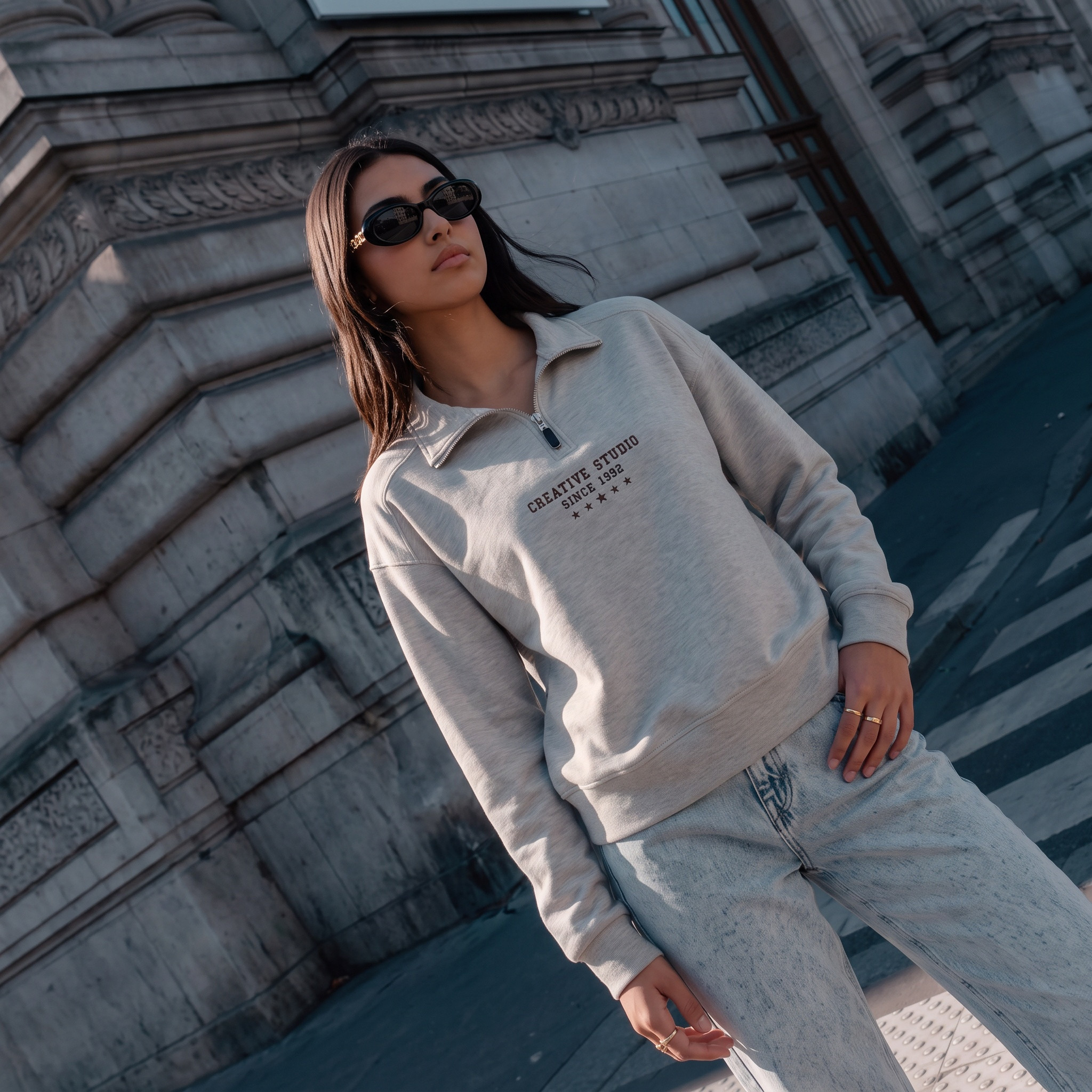 Splash Youth Half Zip Sweatshirt-women-clothing-hoodiesandsweatshirts-sweatshirts-image-1