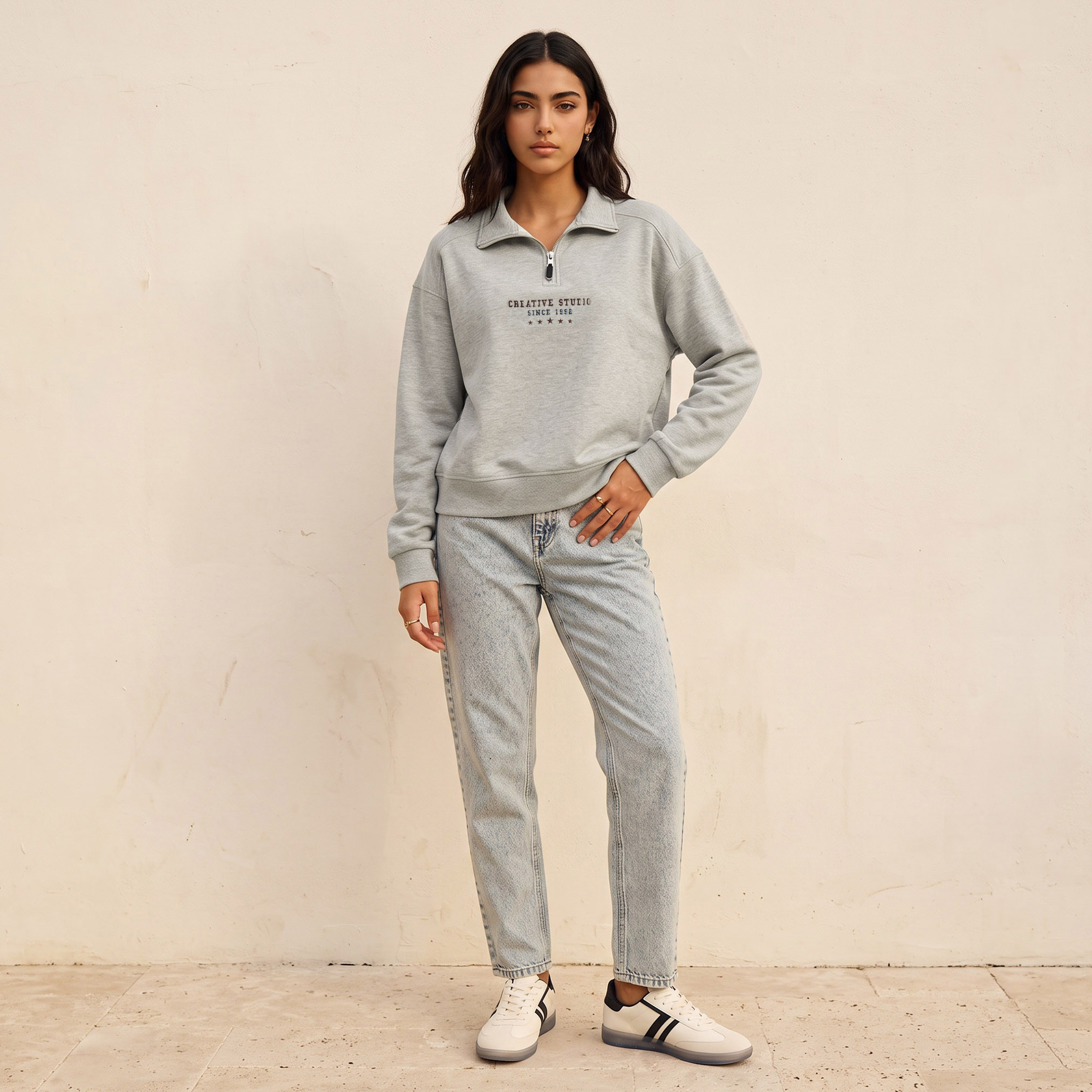 Splash Youth Half Zip Sweatshirt-women-clothing-hoodiesandsweatshirts-sweatshirts-image-3