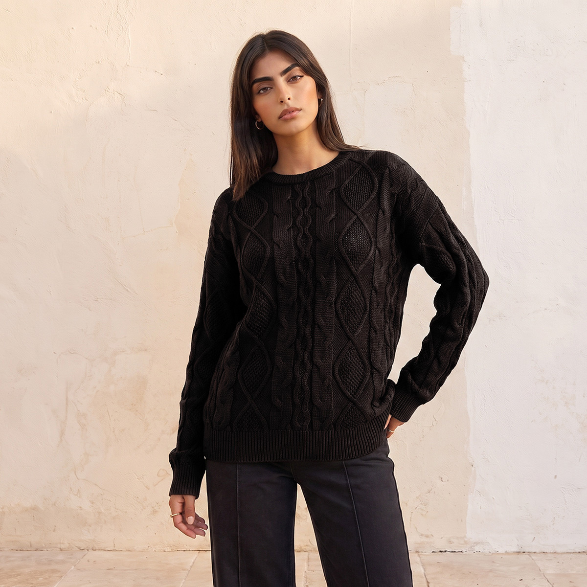 Splash Youth Cable Knit Sweater-women-winterwear-cardigansandjumpers-jumpers-image-6