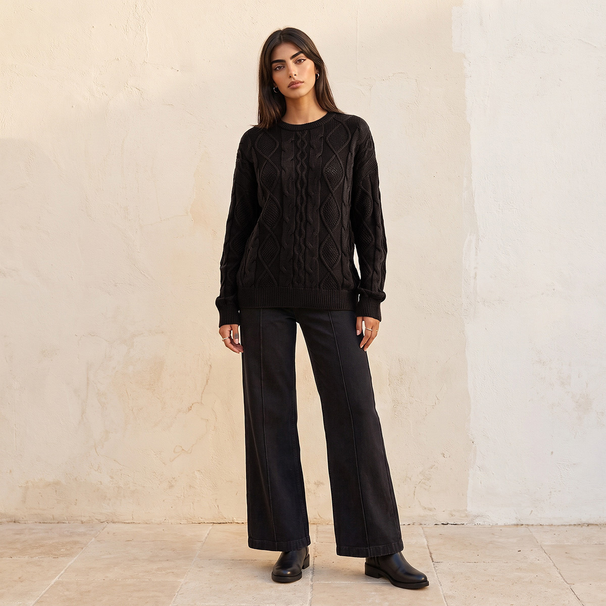 Splash Youth Cable Knit Sweater-women-winterwear-cardigansandjumpers-jumpers-image-7