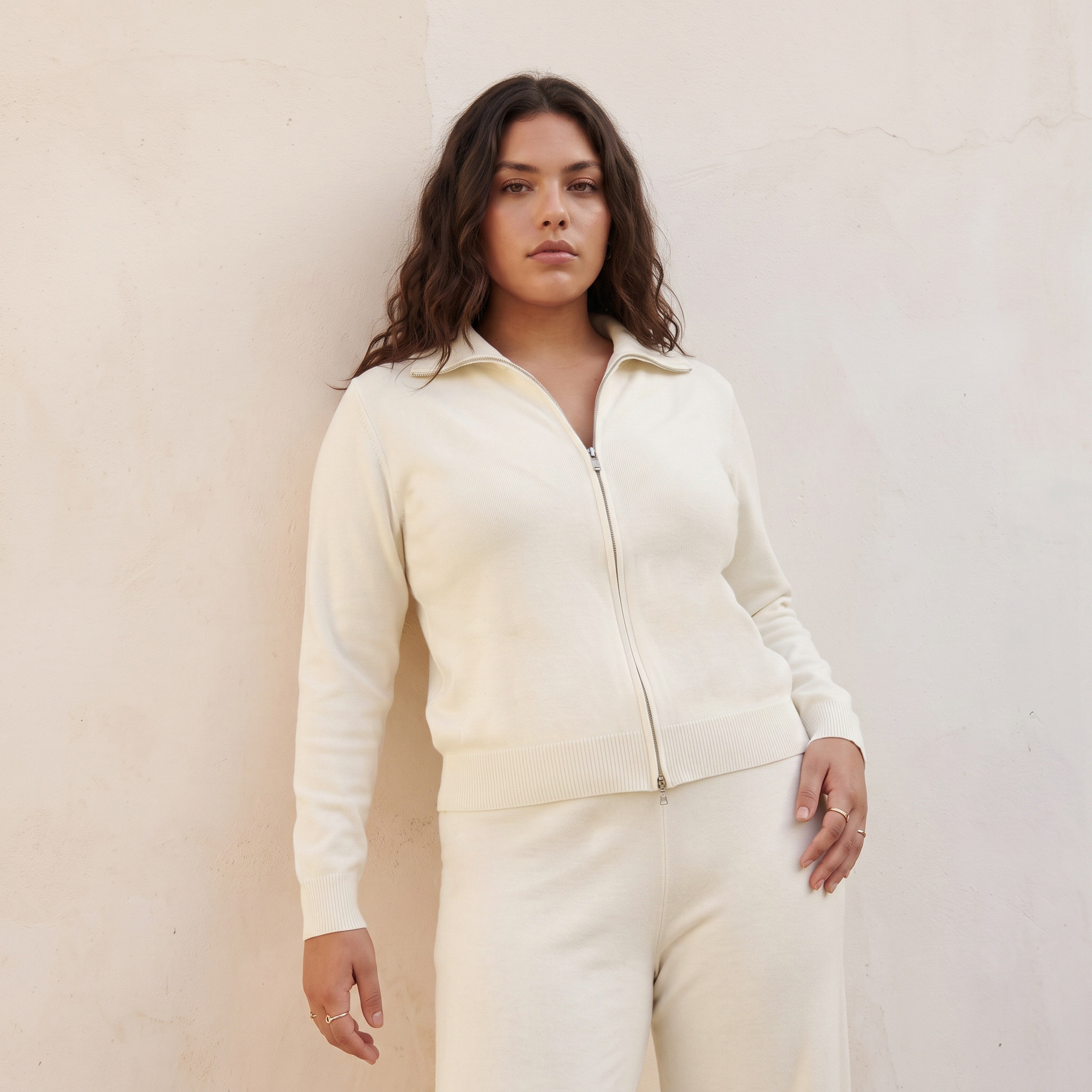 Splash Youth Textured Collared Cardigan-women-winterwear-cardigansandjumpers-cardigans-image-2