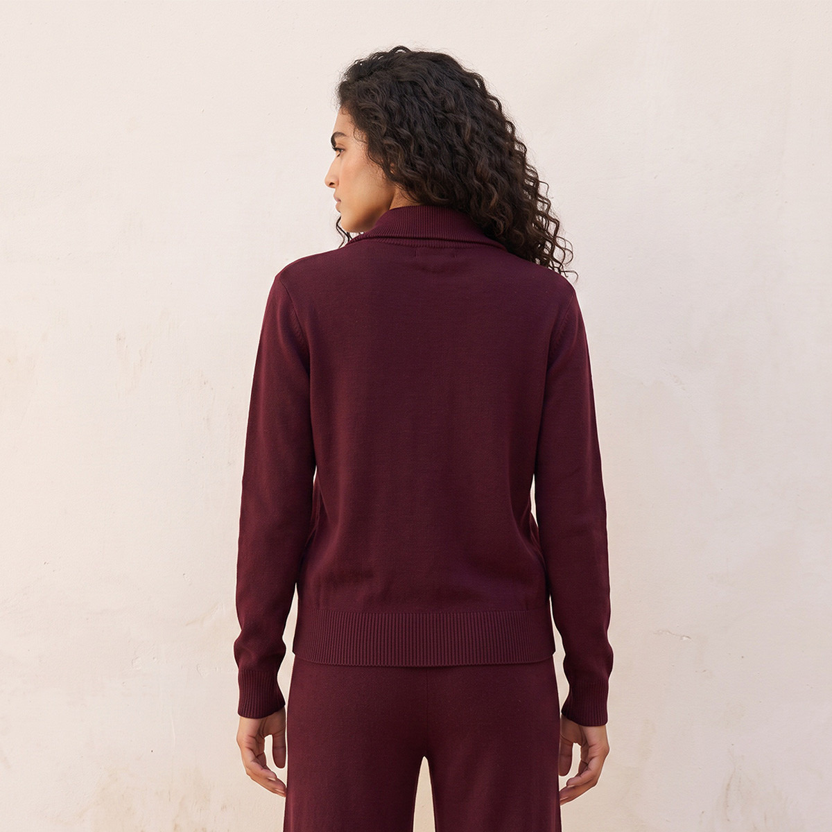 Splash Youth Textured Collared Cardigan-women-winterwear-cardigansandjumpers-cardigans-image-4