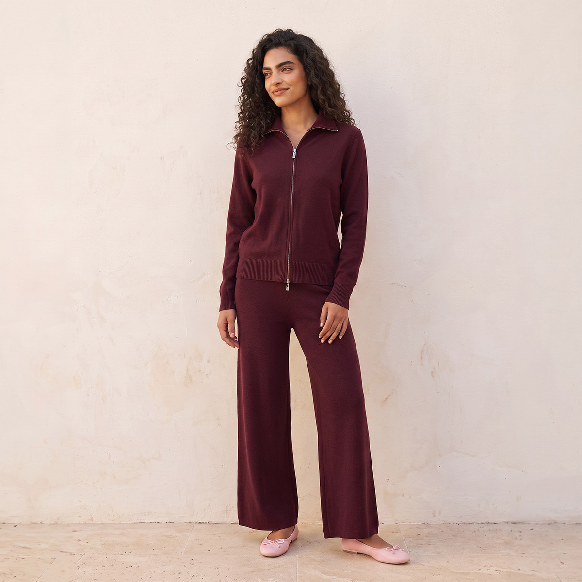 Splash Youth Textured Collared Cardigan-women-winterwear-cardigansandjumpers-cardigans-image-5