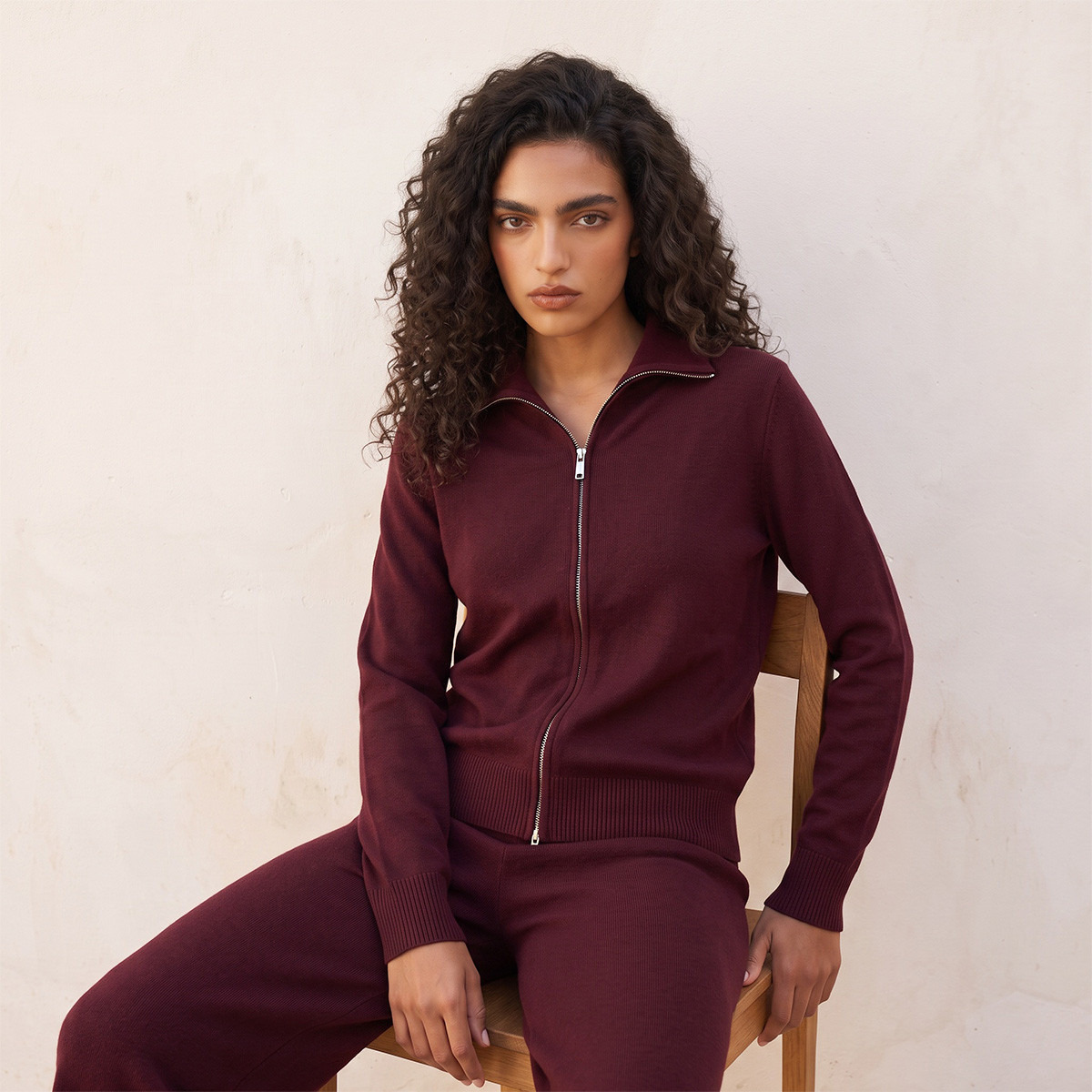 Splash Youth Textured Collared Cardigan-women-winterwear-cardigansandjumpers-cardigans-image-6