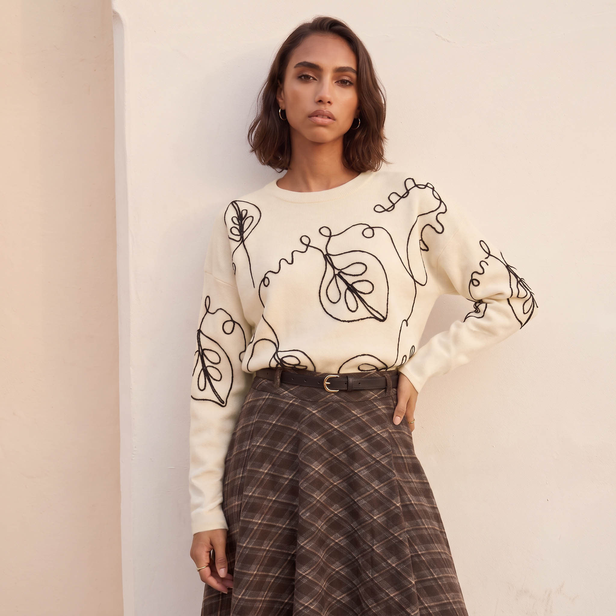 Splash Youth Embroidered Sweater-women-plussize-tops-cardigansandsweaters-image-2
