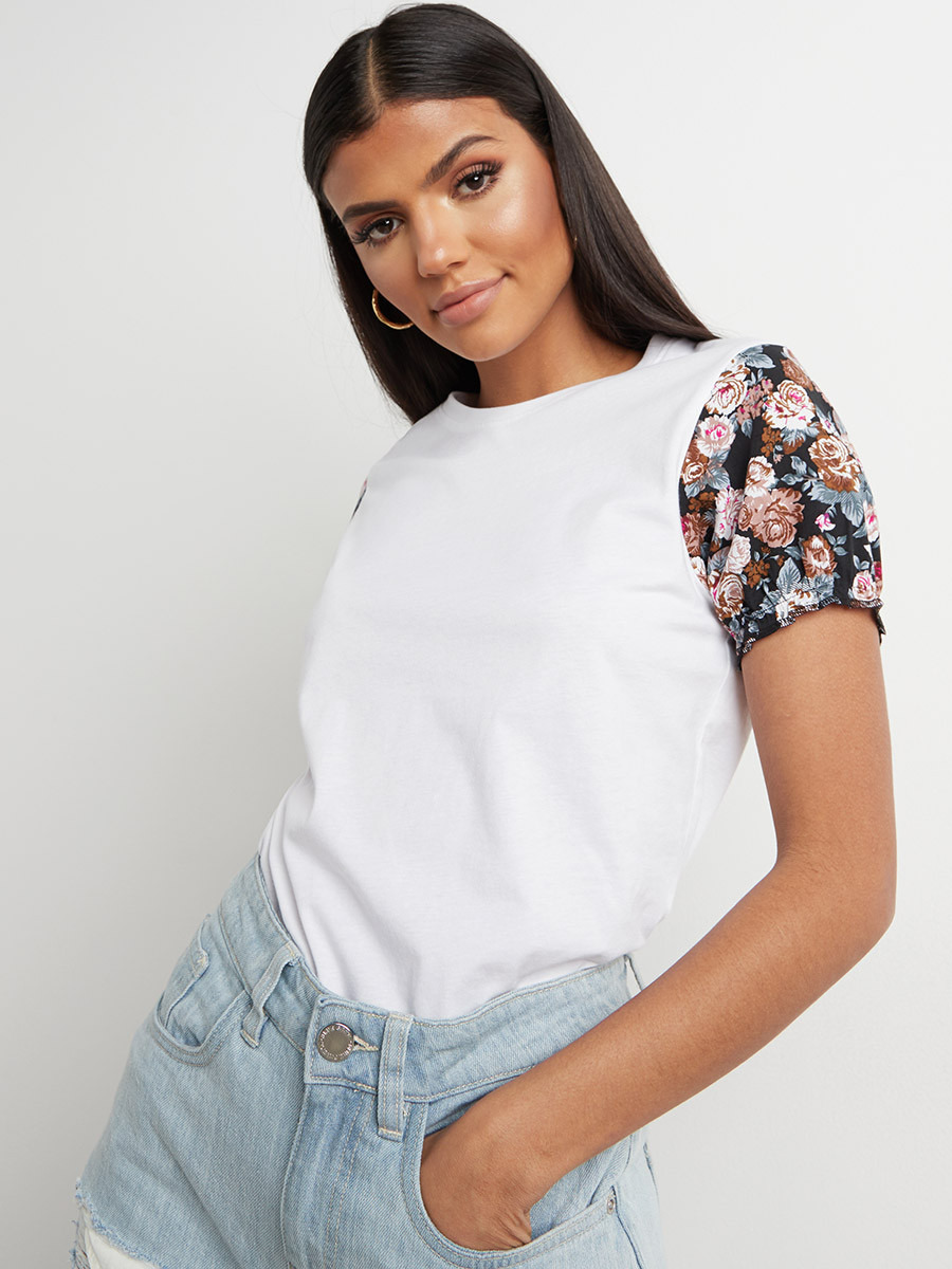 تيشيرت مطبوع بقصة واسعة-women-clothing-tshirts-image-1