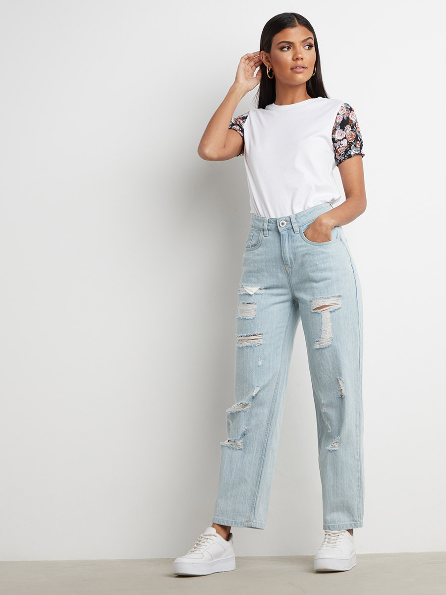 تيشيرت مطبوع بقصة واسعة-women-clothing-tshirts-image-3