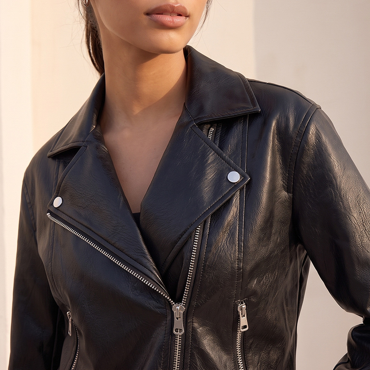 جاكيت بايكر مقاس عادي بجيوب بسحاب من سبلاش يوث-women-winterwear-coatsandjackets-jackets-image-6