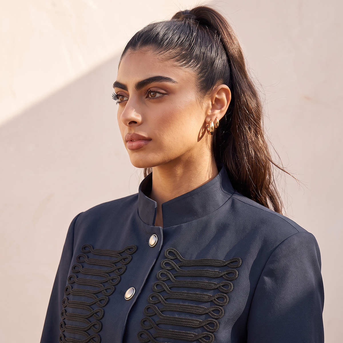 Splash Youth Napoleon Jacket with Soutache Braiding Detail-women-winterwear-coatsandjackets-jackets-image-4