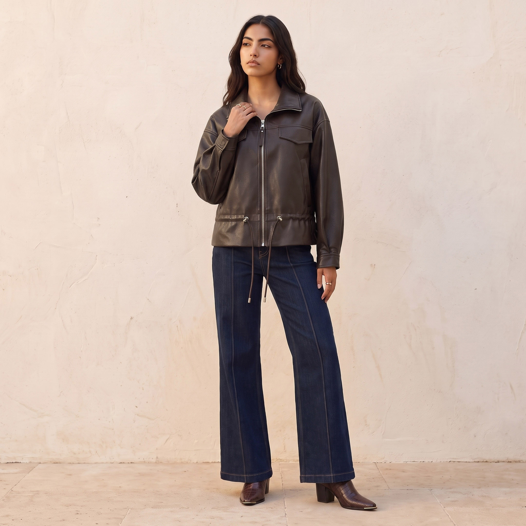 Splash Youth Jacket with Drawstring Accent-women-clothing-coatsandjackets-jackets-image-2