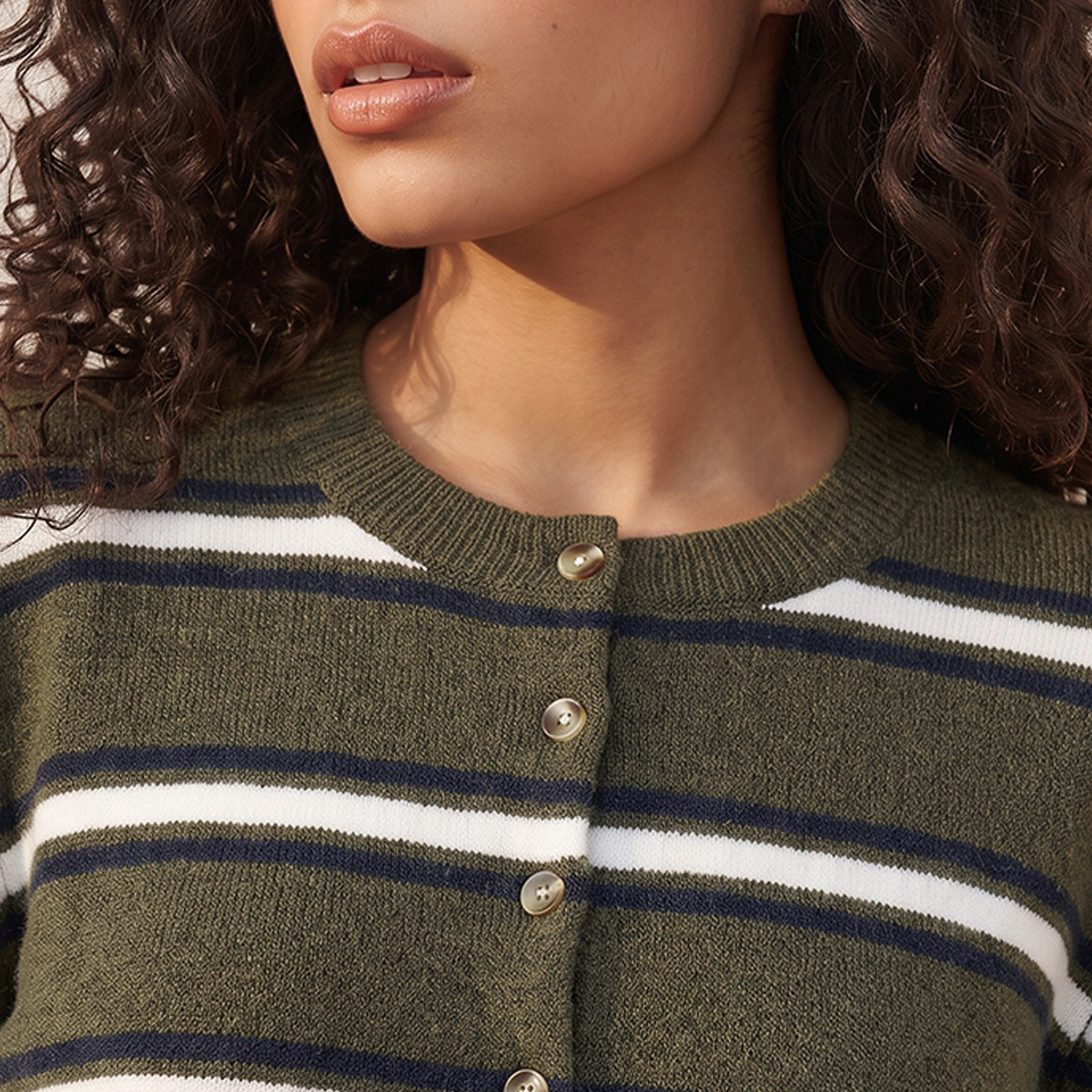 كارديجان مخطط من سبلاش يوث-women-winterwear-cardigansandjumpers-cardigans-image-6