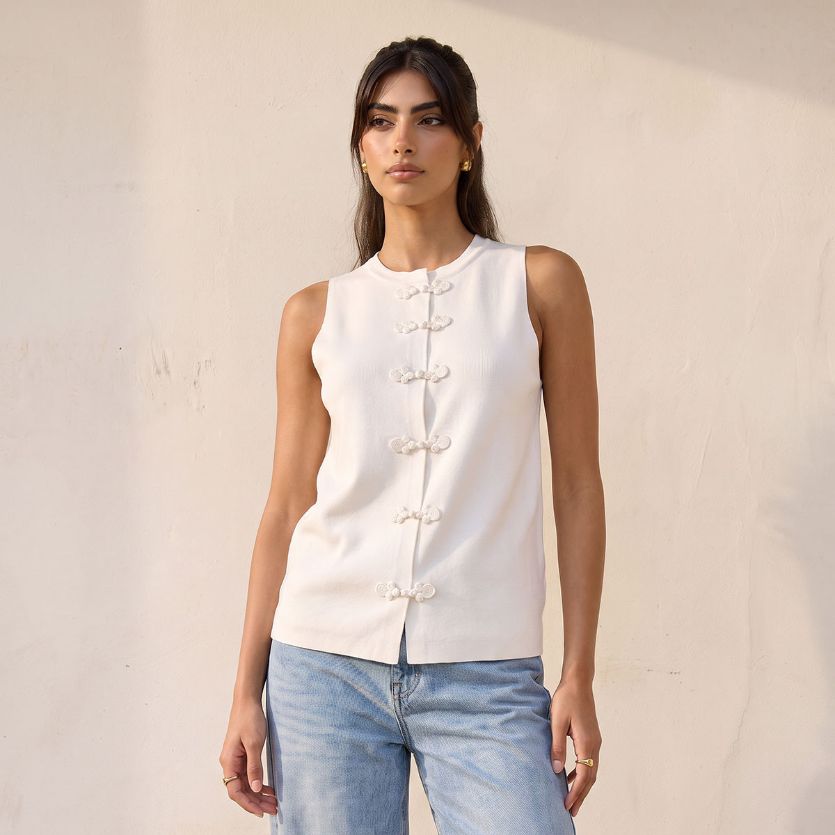 بلوزة بياقة ضيقة بارزة الملمس من سبلاش يوث-women-clothing-shirtsandblouses-blouses-image-6