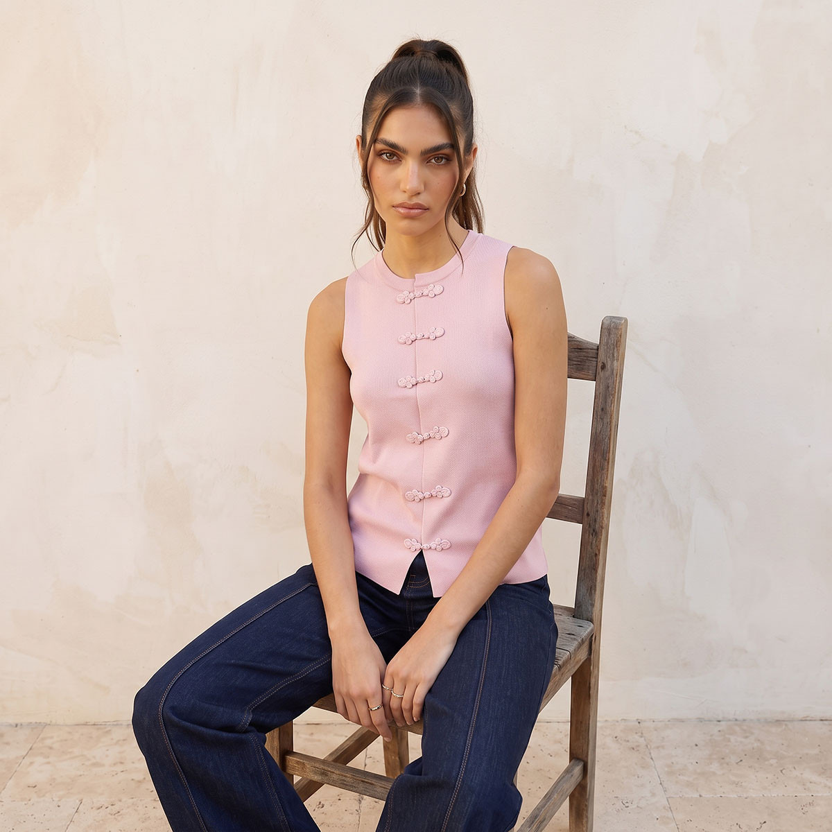 بلوزة بياقة ضيقة بارزة الملمس من سبلاش يوث-women-clothing-shirtsandblouses-blouses-image-6