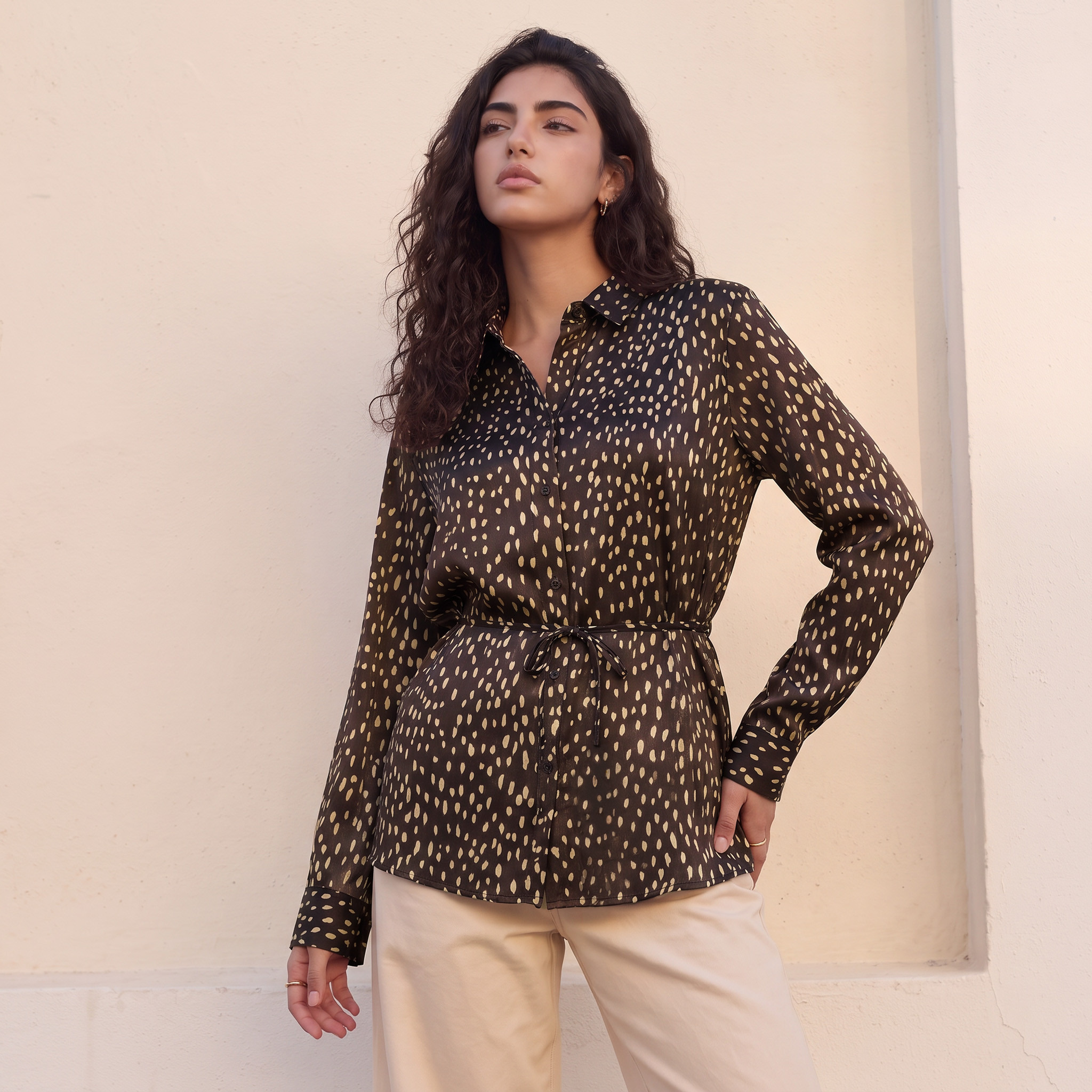 Splash Youth Printed Shirt with Tie-Up-women-clothing-shirtsandblouses-shirts-image-2