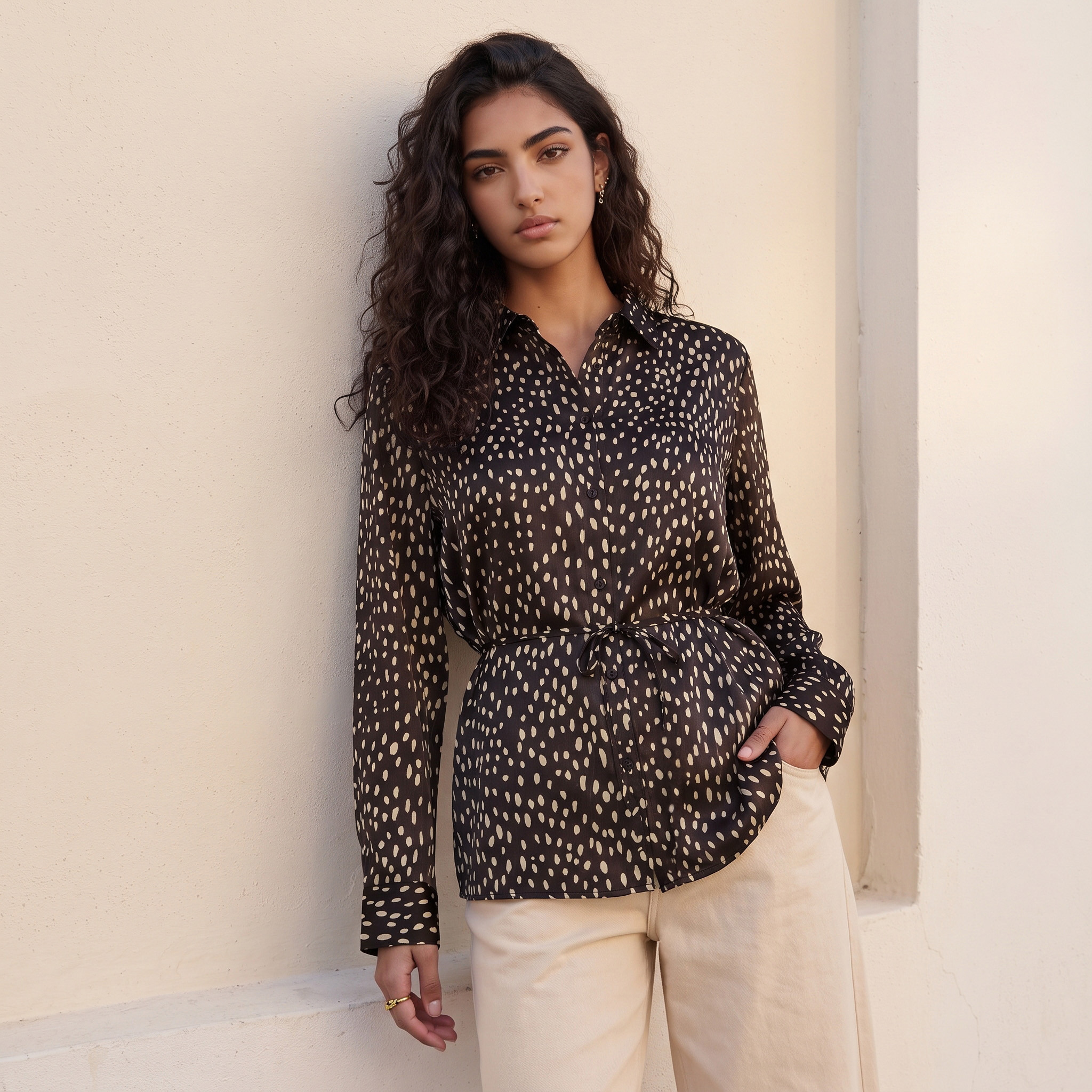 Splash Youth Printed Shirt with Tie-Up-women-clothing-shirtsandblouses-shirts-image-5