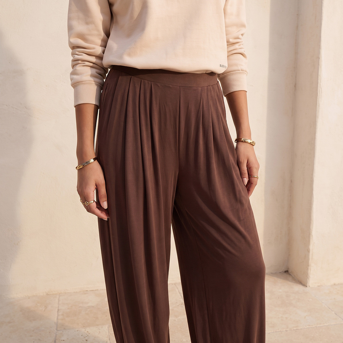 Splash Youth Pants with Pleats-women-clothing-bottoms-joggers-image-5