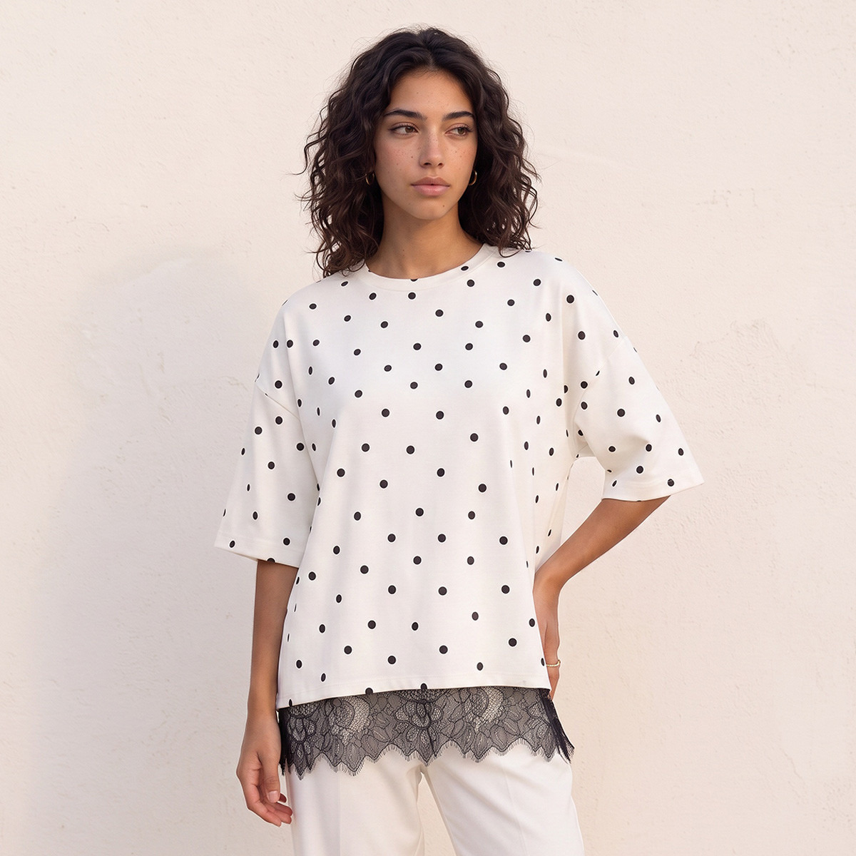 Splash Youth Lace Trim T-shirt-women-clothing-tshirts-image-2