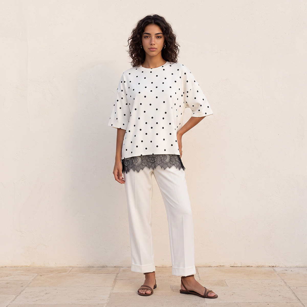 Splash Youth Lace Trim T-shirt-women-clothing-tshirts-image-3