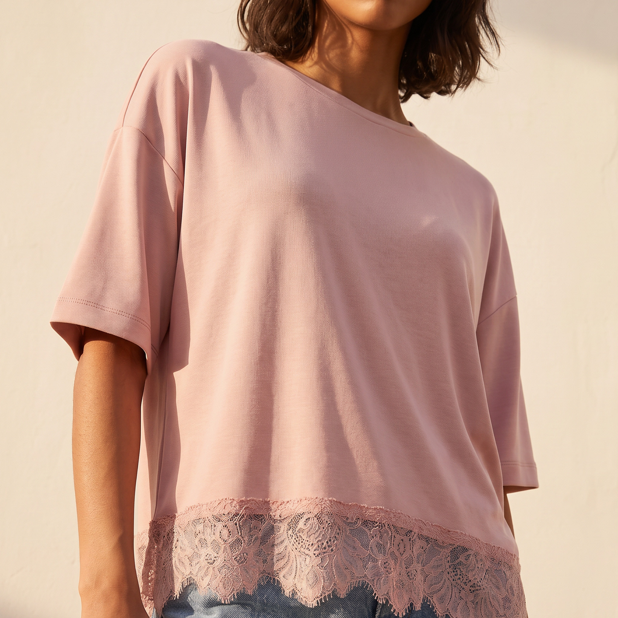 Splash Youth Lace Trim T-shirt-women-clothing-tshirts-image-5