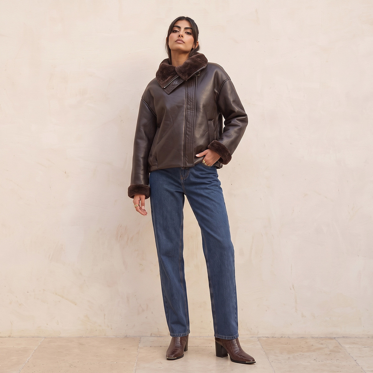 Splash Youth Suede Jacket with Fur Trim Accent-women-clothing-coatsandjackets-jackets-image-3
