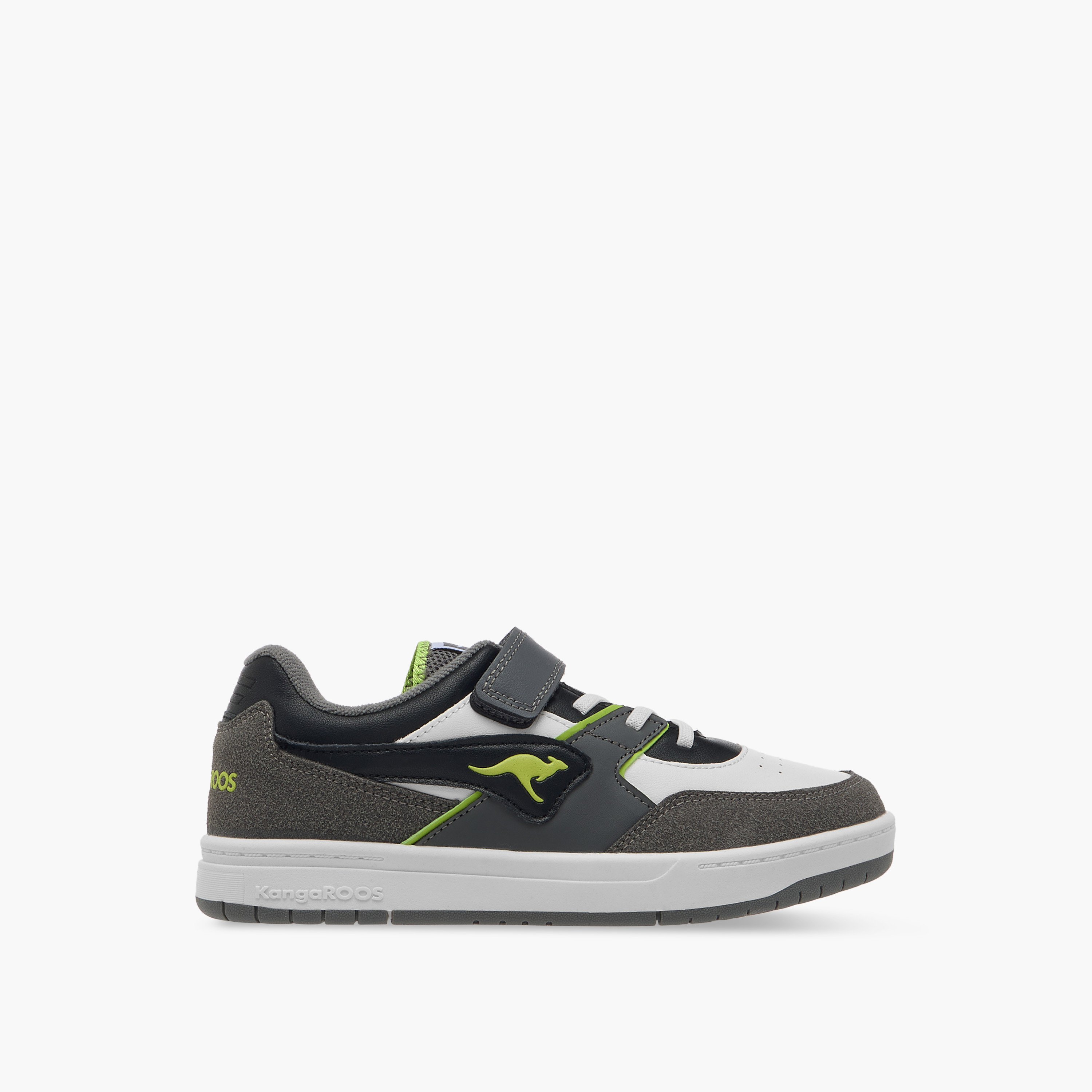 KangaROOS Women's Panelled Sneakers with Hook and Loop Closure-women-shoes-sneakers-image-3