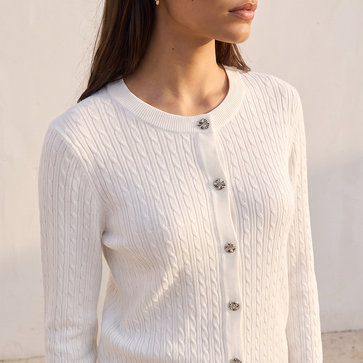 Splash Youth Textured Cardigan with Button Closure-women-winterwear-cardigansandjumpers-cardigans-image-5