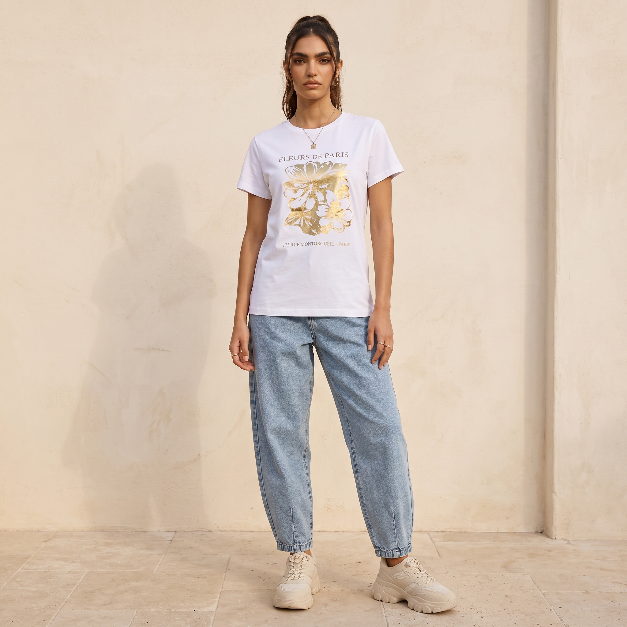 تيشيرت قطن بطبعات من سبلاش يوث-women-clothing-tshirts-image-2