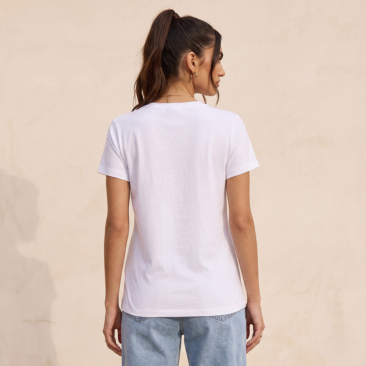 تيشيرت قطن بطبعات من سبلاش يوث-women-clothing-tshirts-image-3