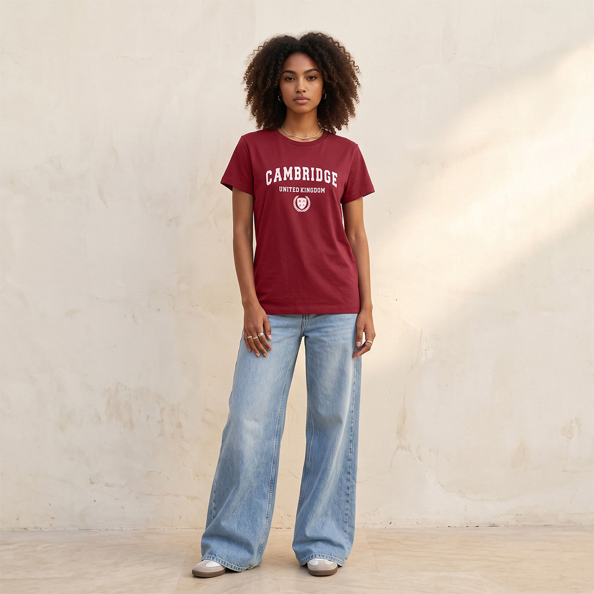 Splash Youth Cotton T-shirt with Typographic Print-women-clothing-tshirts-image-2