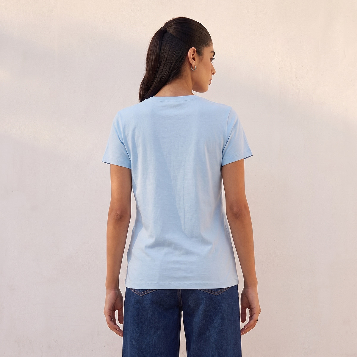 تيشيرت قطن بطبعات كتابية من سبلاش يوث-women-clothing-tshirts-image-3