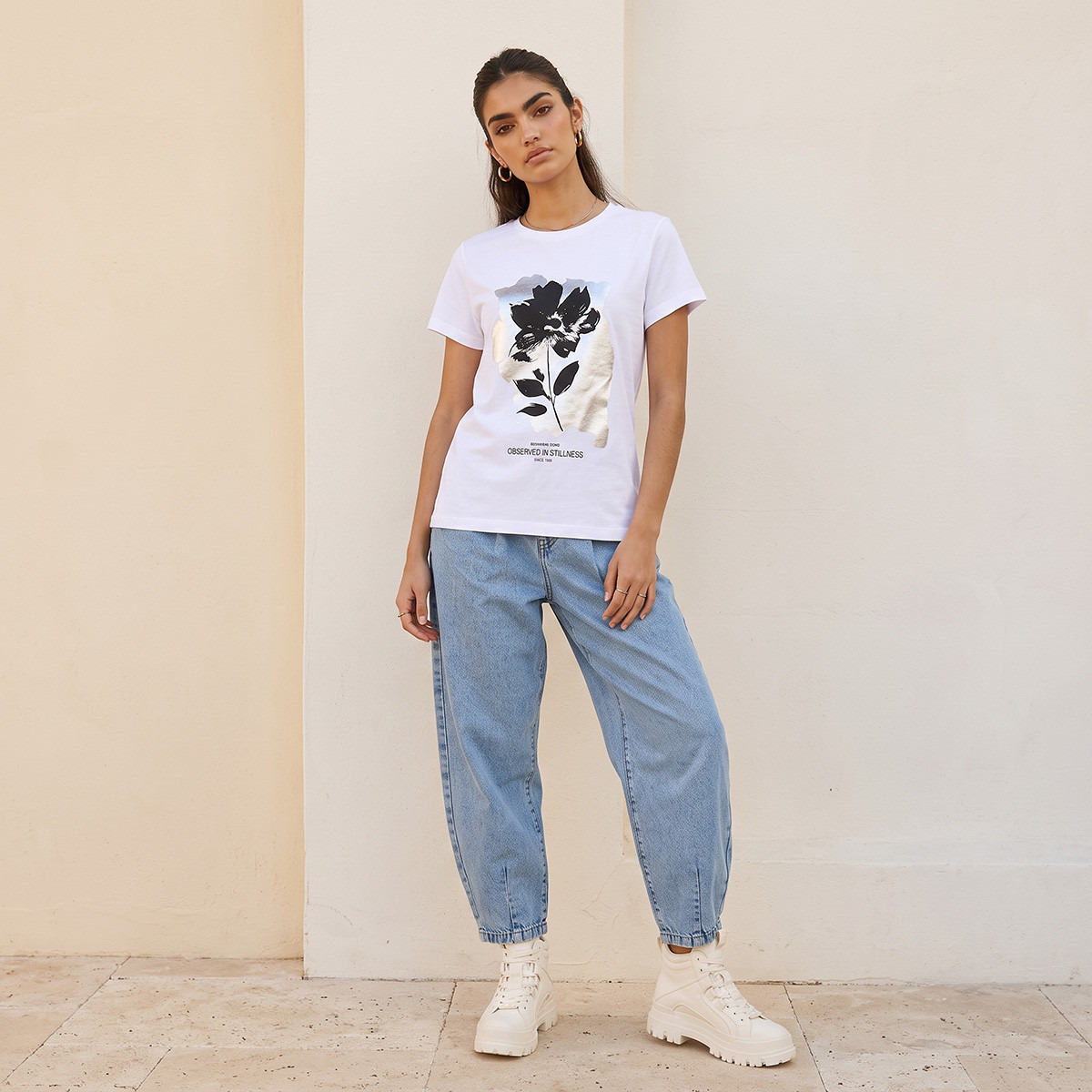 تيشيرت قطن بطبعات من سبلاش يوث-women-clothing-tshirts-image-2