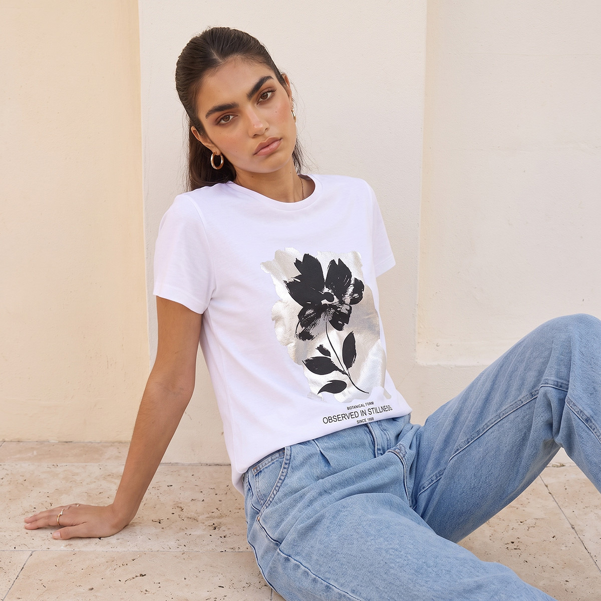 تيشيرت قطن بطبعات من سبلاش يوث-women-clothing-tshirts-image-4