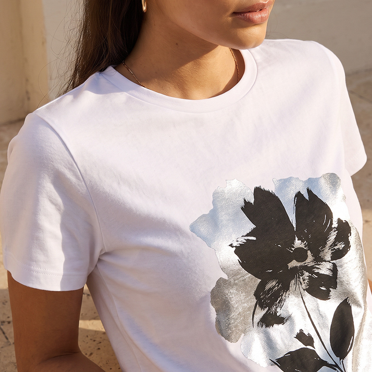 تيشيرت قطن بطبعات من سبلاش يوث-women-clothing-tshirts-image-5