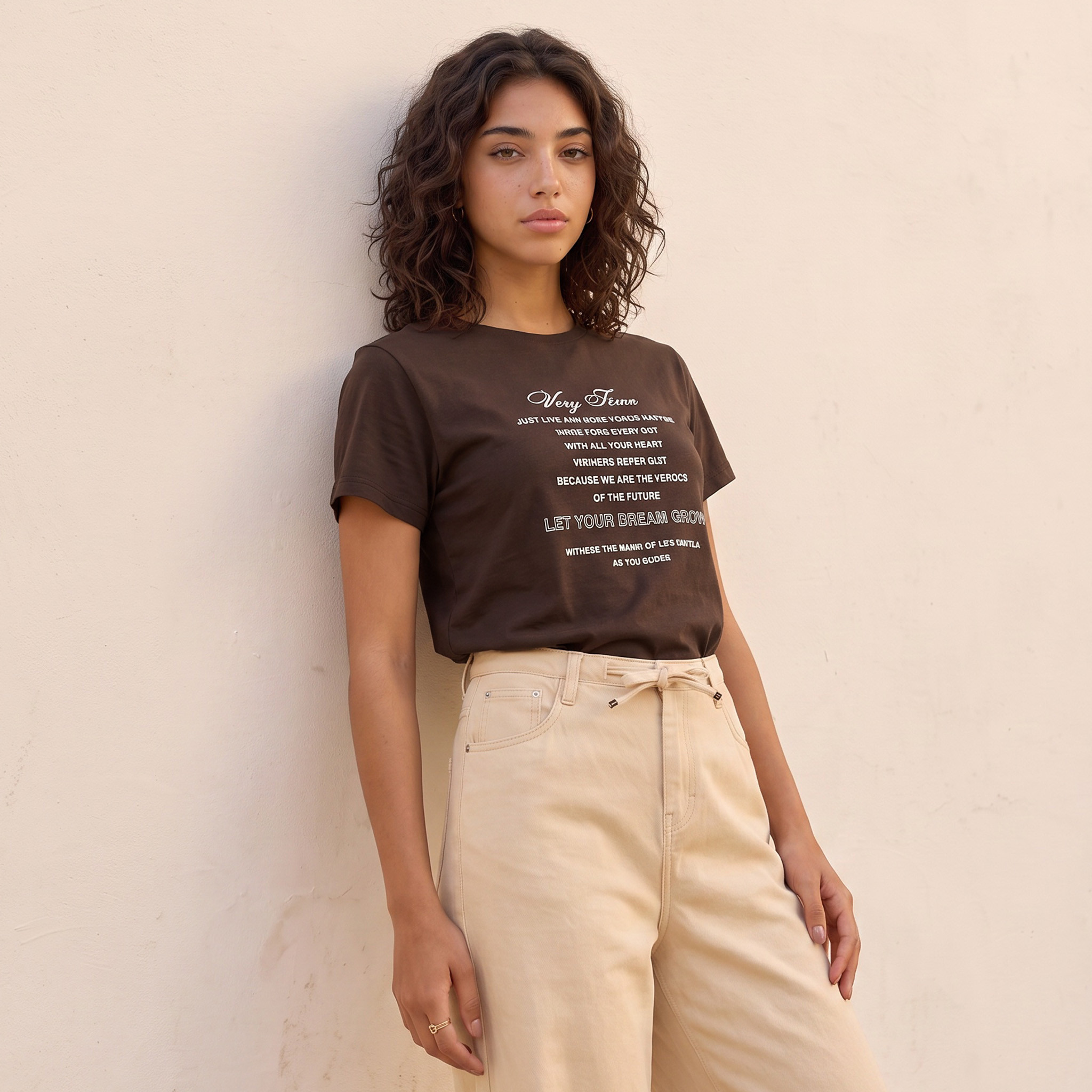 Splash Youth Cotton Slogan Print T-shirt-women-clothing-tshirts-image-4