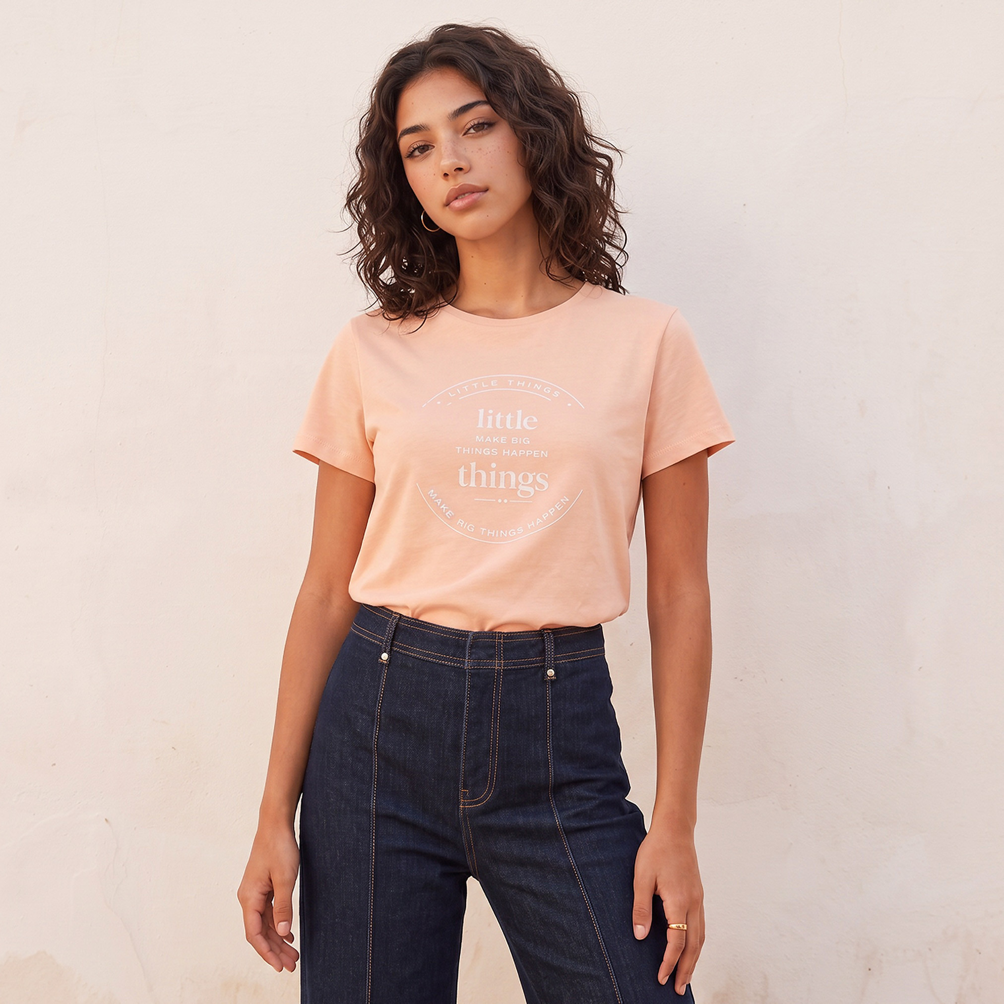Splash Youth Cotton Slogan Print T-shirt-women-clothing-tshirts-image-1