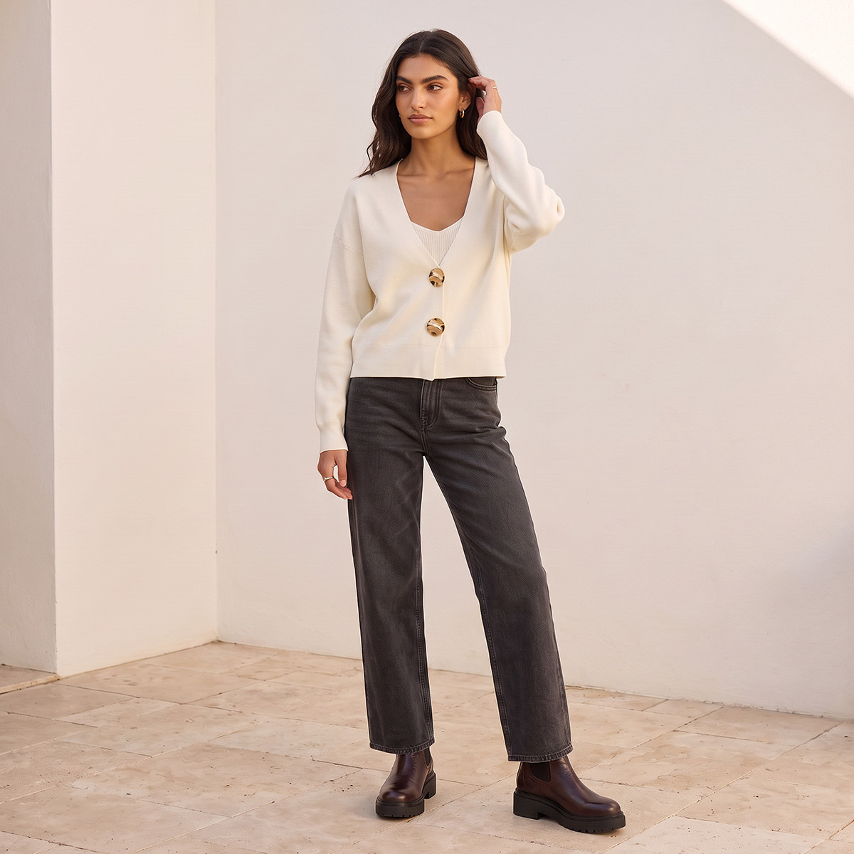 كارديجان بارز الملمس من يوث من سبلاش-women-winterwear-cardigansandjumpers-cardigans-image-3