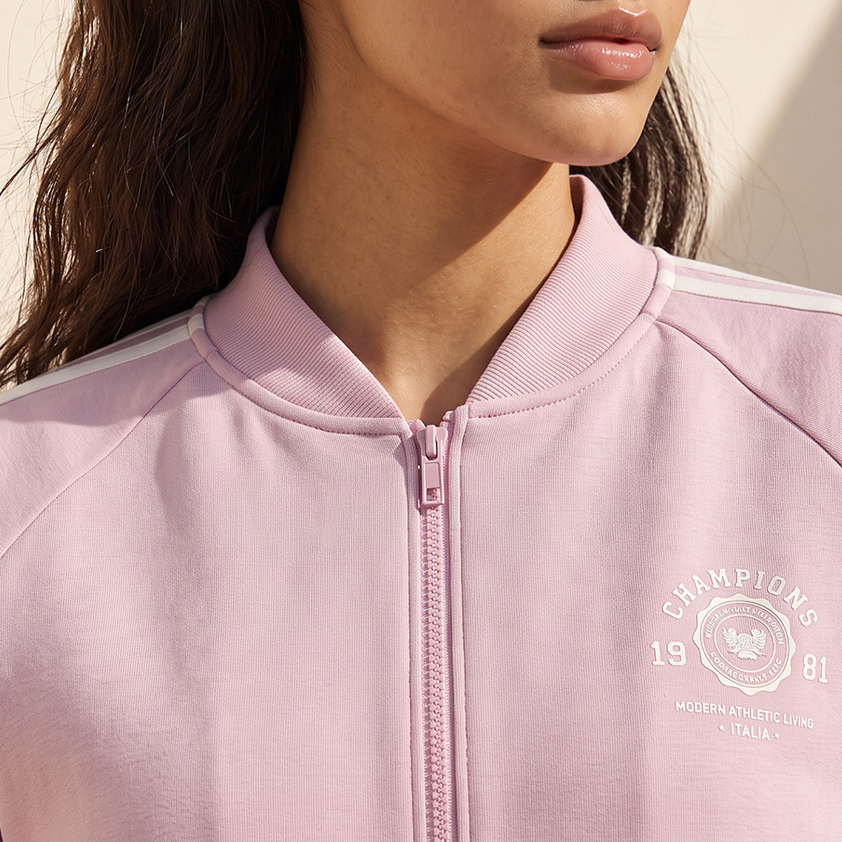 Splash Youth Striped Bomber Jacket with Zip Closure-women-winterwear-coatsandjackets-jackets-image-5