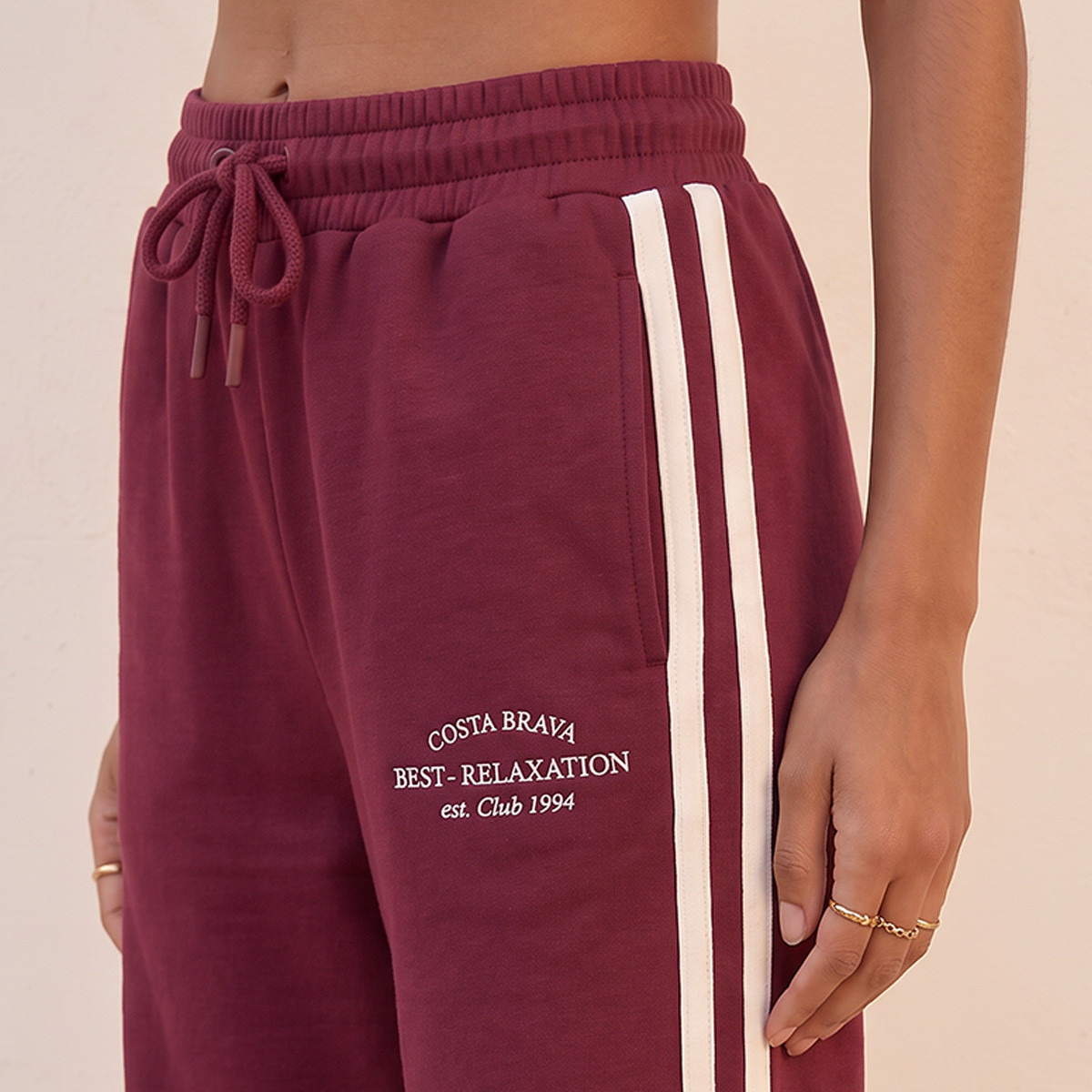 بنطلون رياضي للشباب برباط إغلاق من سبلاش-women-clothing-bottoms-joggers-image-4