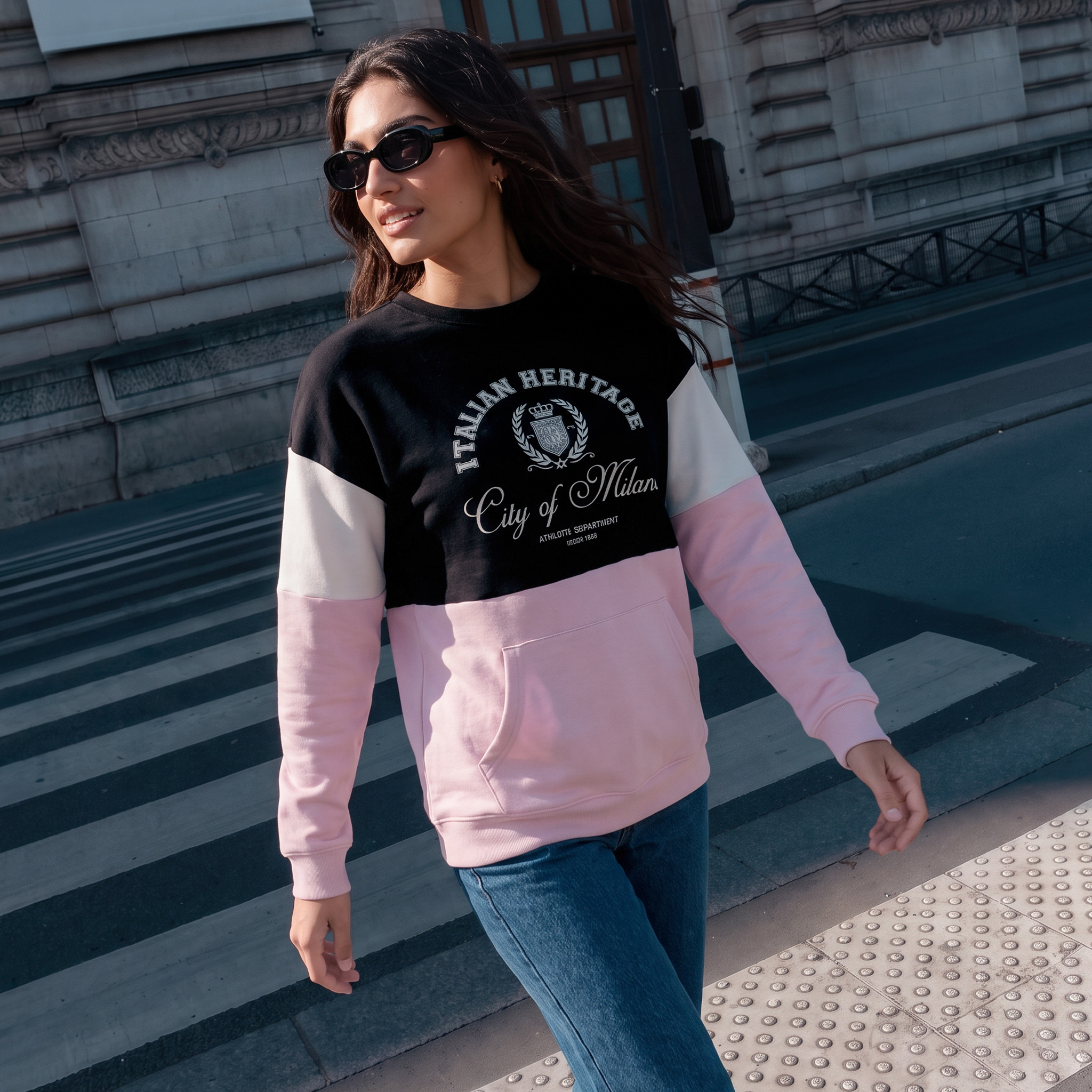 Splash Youth Sweatshirt with Typography Print-women-clothing-hoodiesandsweatshirts-sweatshirts-image-1