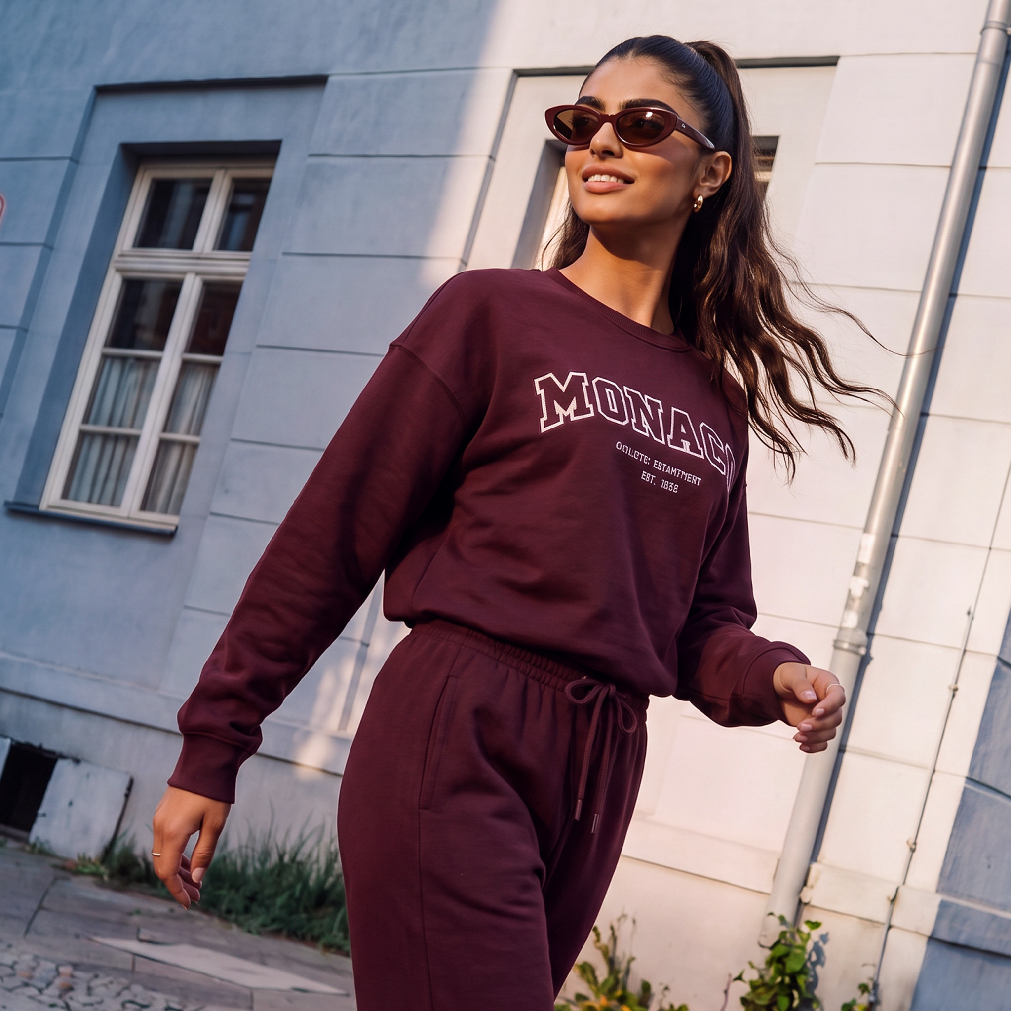 Splash Youth Sweatshirt with Monaco Print-women-clothing-hoodiesandsweatshirts-sweatshirts-image-1