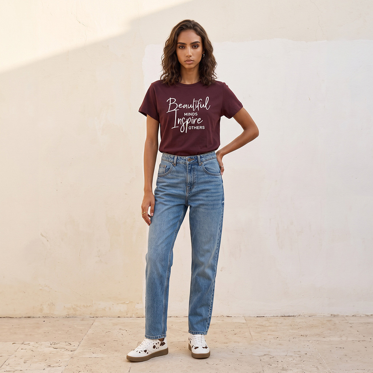Splash Youth Cotton Slogan Print T-shirt-women-clothing-tshirts-image-2