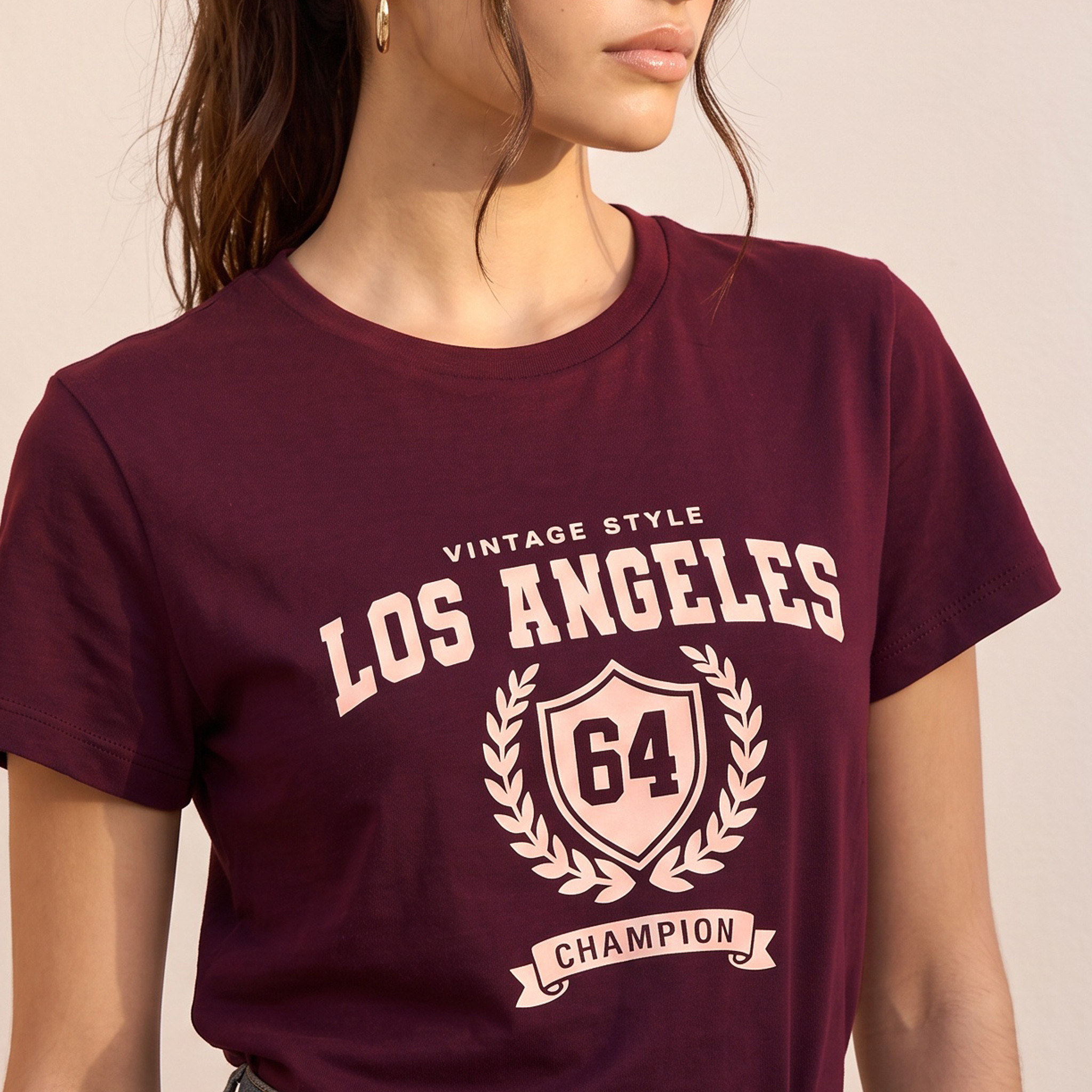 Splash Youth Cotton Los Angeles Print T-shirt-women-clothing-tshirts-image-4